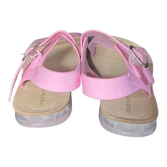 Madden Girl Womens Pink Sandals Size 5 M Casual Side Buckle Summer Open Toe - Picture 6 of 10